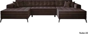 Colțar lemn masiv Formă U Extensibil Verti 350x170cm Personalizabil