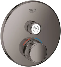 Grohe Grohtherm SmartControl baterie de duș ascuns cu termostat Hard Graphite 29118A00