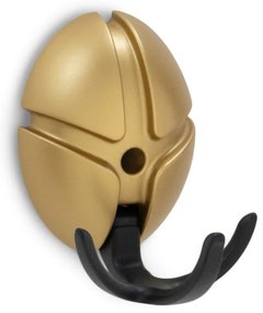 Cârlig negru/auriu de montat pe perete din plastic Tick – Spinder Design