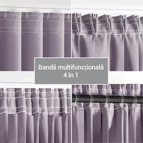 Draperie groasă blackout RESTILO roz 140 x 245 cm set 2 buc