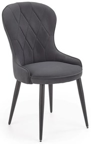 Scaun de bucaterie Rilla, gri/negru