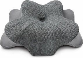 Perna cervicala ortopedica memory foam cu strat reglabil 2 cm, husa Tencel, Alb