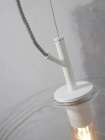 Lustra/Pendul design decorativ Verona ribbed, clear