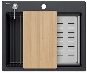 Chiuveta din granit KURT 110 WORKSTATION Negru