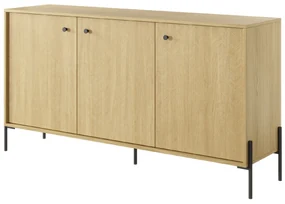 Comodă cu decor stejar SCANDI 153 3D