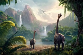Tapet peisajul dinozaurilor