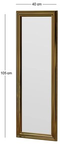 Oglindă Smooth Gold 40 x 105 cm