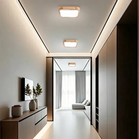 Brilagi - LED Plafonieră WOODLINE SQUARE LED/32W/230V 3000/4000/6000K stejar 30x30