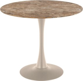 Masă de dining rotundă cu blat ceramic ø 90 cm Malta – Actona