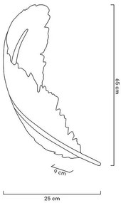 Aplica de perete design ambiental Pana 65cm
