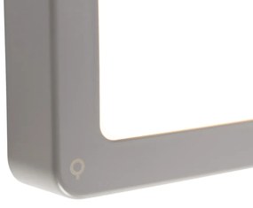 Lampă de perete exterioară modernă dreptunghiulară gri inclusiv LED - Prim