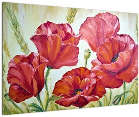 Tablou - Mac - flori (90x60 cm)