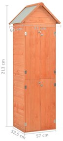 Sopron de gradina, 71 x 60 x 213 cm, lemn