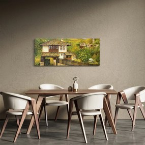 Tablou - Cabane în timpul verii (120x50 cm)