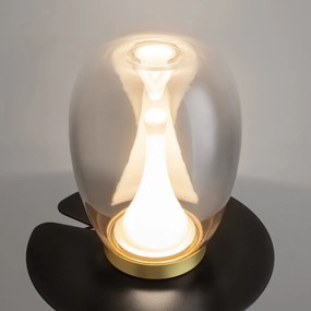 Veioza LED / Lampa de masa design decorativ Splash auriu/gri