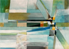 Tablou pe sticlă - Abstract (70x50 cm)