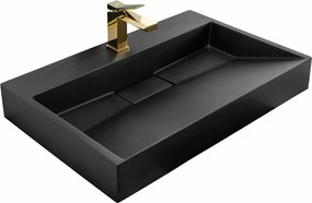 Lavoar pe blat Rea Goya 100 cm negru mat