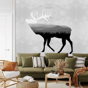Fototapet - Silueta unui cerb (147x102 cm)