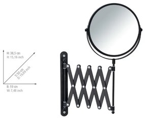 WENKO 24100100 - Oglindă EXCLUSIVE 219 x 373,9 cm, neagră