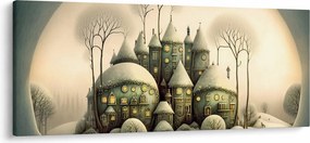 Tablou - Căsuțe de basm (120x50 cm)
