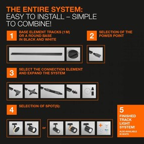 TRACKLIGHT SUPPLY CONNECTOR BK LEDV
