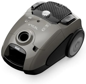 Aspirator cu sac Tesla BG300G, 800W, 3.5 L, Filtru HEPA lavabil, 76 dB, Gri