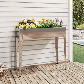vidaXL Jardinieră de grădină, 100,5x40,5x90 cm, oțel galvanizat