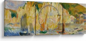 Tablou - Auguste Renoir, Sea and Cliffs, reproducere (cu ceas) (90x30 cm)