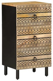vidaXL Dulap, 40x33,5x75 cm, lemn masiv de mango brut