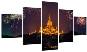 Tablou cu artificii în Asia (125x70 cm), în 40 de alte dimensiuni noi