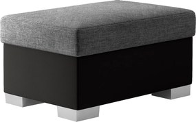 Taburet lemn masiv gri Gaultier 4 Negru/, 85 × 55 × 42 cm