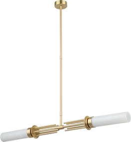 Lustra LED moderna realizata manual din alama Mussa