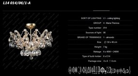 Lustra cristal Bohemia diametru 50cm, L14 014/06/1-A