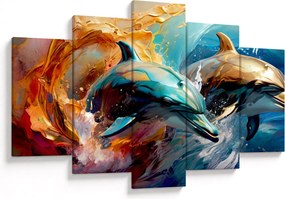 Tablou - Pictură de delfin (150x105 cm)