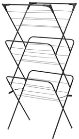 Uscător de rufe Aldotrade CAMILLA negru, 62 x 51 x 136,5 cm