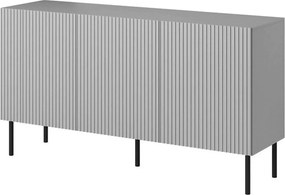 Comoda ASENSIO, gri mat/negru, PAL, 150x42x82 cm