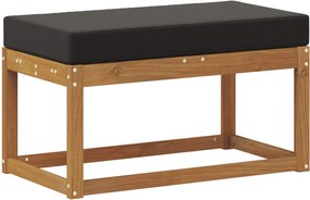 vidaXL Bancă de exterior natural 79 x 43 x 37 cm Lemn Solid de Acacia