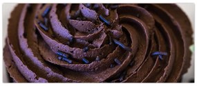 Tablou - Cupcake din ciocolată (120x50 cm)