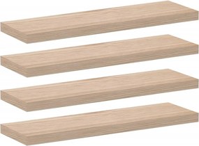 vidaXL Rafturi plutitoare, 4 buc., 80x23,5x4 cm, lemn prelucrat