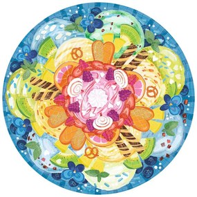 PUZZLE CERC INGHETATA, 500 PIESE - RAVENSBURGER (RVSPA17348)