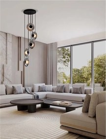 Lustra LED suspendata design modern decorativ SKIA 5L