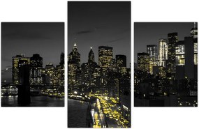 Tablou cu metropolă nocturnă (90x60 cm)