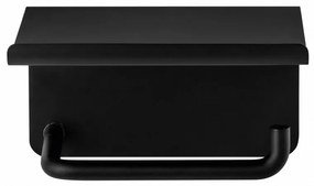 Suport pentru hârtie igienică negru de montat pe perete din oțel inoxidabil Modo – Blomus