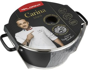 Florina Oală din aluminiu Carina Black 5,2 l, 28 cm, diam. 28 cm