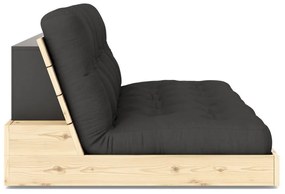 Canapea gri închis extensibilă 196 cm Base – Karup Design