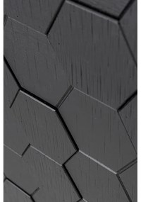 Comodă neagră joasă din lemn de pin 140x58 cm Linc – White Label