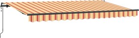 vidaXL Cortina Retractabilă Galben 400 x 200 cm țesătură