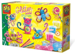 Set creativ - Lumea cu sclipici din plastilina