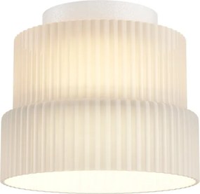 Mini Plafoniera LED cu sticla canelata Scala alb