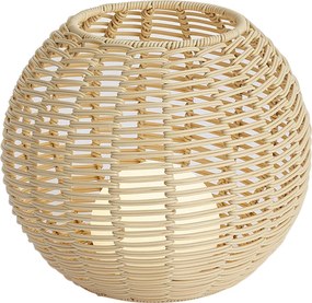 Lampă de masă de exterior bej 30cm, inclusiv LED reîncărcabilă cu USB-C IP44 - Oli